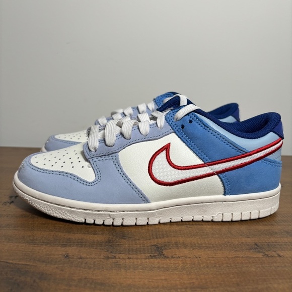 Nike Dunk Low Sneakers Shoes Light Armory Blue White HF5742 111 4Y / 5.5 Women - Picture 7 of 7